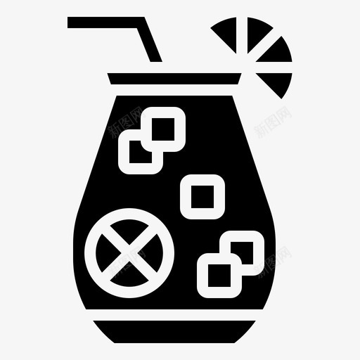 柠檬饮料水壶图标svg_新图网 https://ixintu.com beverageglyph1 果汁 柠檬 水壶 茶 饮料