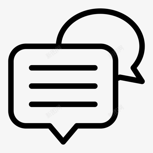 文本气泡注释图标svg_新图网 https://ixintu.com 文本 气泡 注释 消息 聊天信息行图标 语音