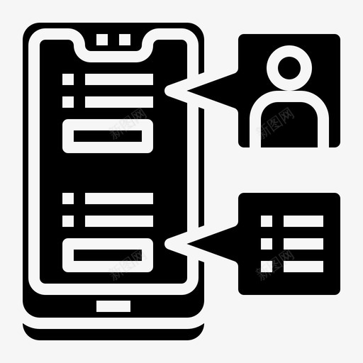 信息智能手机技术2填充图标svg_新图网 https://ixintu.com 信息 填充 手机 技术 智能