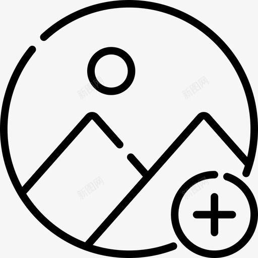 添加照片图像杂项图标svg_新图网 https://ixintu.com 图像 图片 杂项 添加 照片