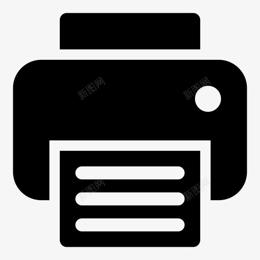 打印设备传真图标svg_新图网 https://ixintu.com gly ui 传真 办公室 打印 打印机 机器 设备