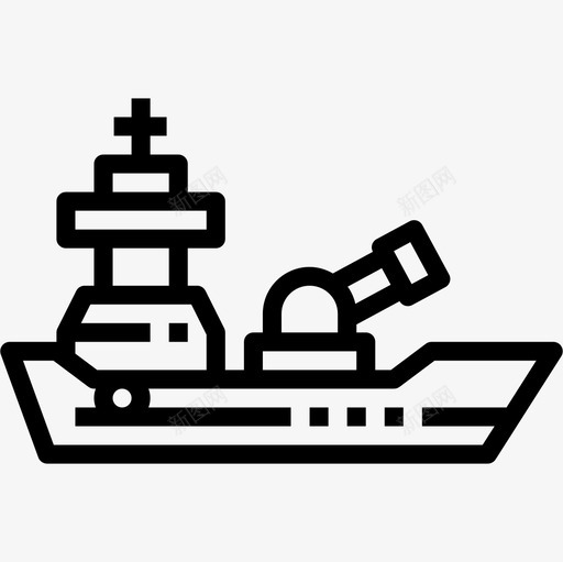 军舰30号直系图标svg_新图网 https://ixintu.com 30号 军舰 直系