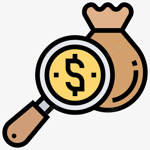税会计24线性颜色图标svg_新图网 https://ixintu.com 会计24 税 线性颜色