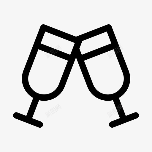 喝渴庆祝图标svg_新图网 https://ixintu.com 庆祝