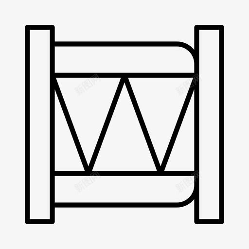 门栅栏金属门图标svg_新图网 https://ixintu.com 栅栏 金属 门门