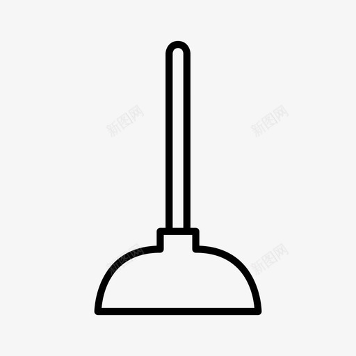柱塞马桶工具图标svg_新图网 https://ixintu.com 工具 柱塞 马桶