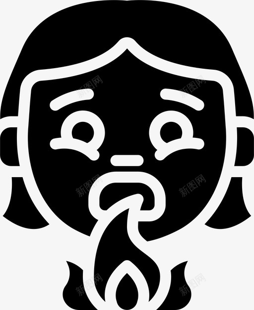 害怕恐惧2填充图标svg_新图网 https://ixintu.com 填充 害怕 恐惧