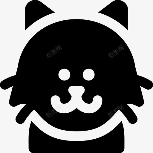 猫猫品种3填充图标svg_新图网 https://ixintu.com 填充 猫 猫品种3