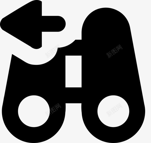 查找上一个双筒望远镜移动图标svg_新图网 https://ixintu.com 友好的系统图标 双筒望远镜 查找上一个 移动