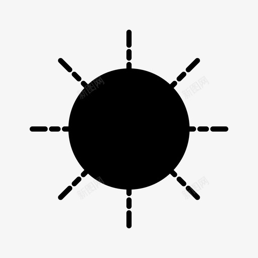 白天太阳阳光图标svg_新图网 https://ixintu.com 天气 太阳 白天 阳光 雕文