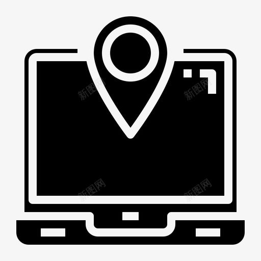 笔记本电脑货运工业图标svg_新图网 https://ixintu.com 仓储物流 工业 库存 电脑 笔记本 航运 货运