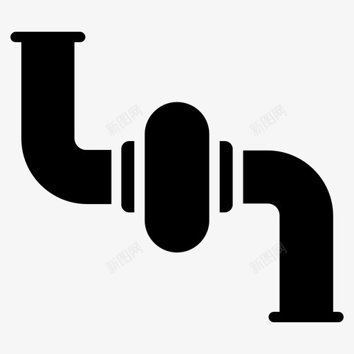 水管管道阀门供水图标svg_新图网 https://ixintu.com 供水 图标 字形 工具集 施工 水管 管道 阀门