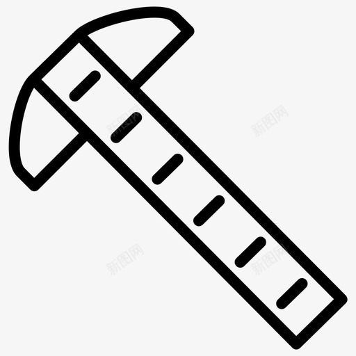 锤子五金人工图标svg_新图网 https://ixintu.com 五金 人工 加粗 工具 时尚 粗线条 锤子