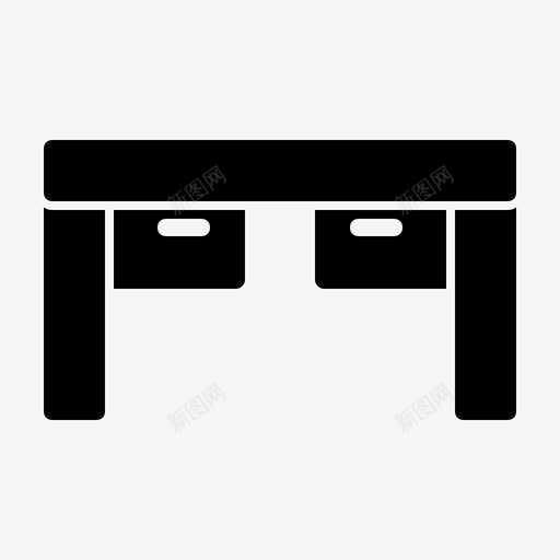 桌子教育学校图标svg_新图网 https://ixintu.com 学校 教育 桌子