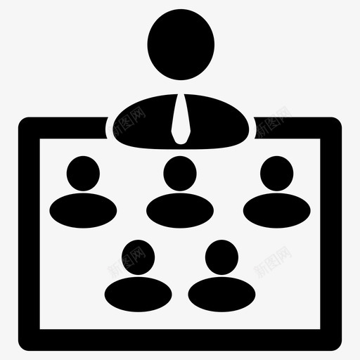 组织结构业务概念图标svg_新图网 https://ixintu.com 业务 团队 概念 组织结构