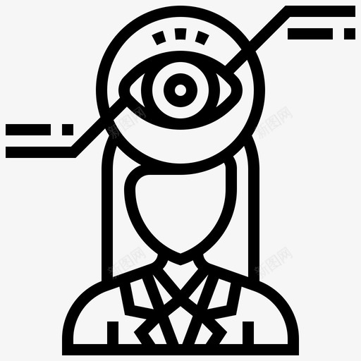 眼睛扫描身份隐私图标svg_新图网 https://ixintu.com 信息 扫描 机密 眼睛 身份 隐私 验证