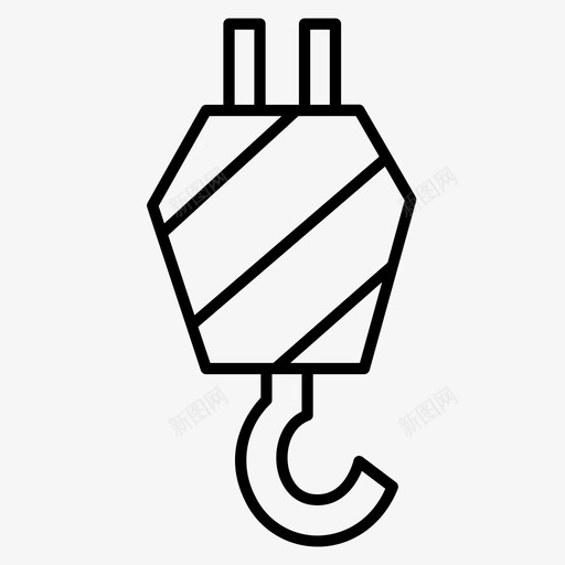 建筑起重机设备图标svg_新图网 https://ixintu.com 建筑 机器 机械 设备 起重机