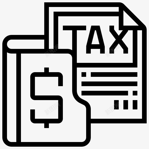 税收税收1直系图标svg_新图网 https://ixintu.com 直系 税收