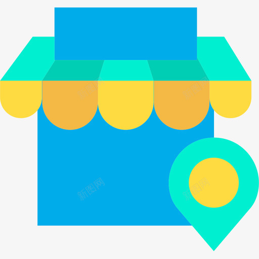 商店电子商务95扁平图标svg_新图网 https://ixintu.com 商店 扁平 电子商务