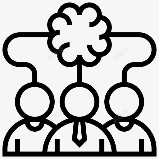 头脑风暴企业管理70线性图标svg_新图网 https://ixintu.com 企业管理 头脑 线性 风暴