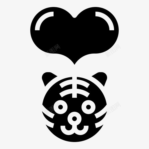 猫慈善90加油图标svg_新图网 https://ixintu.com 加油 慈善