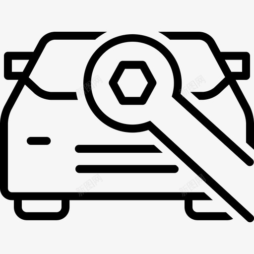 汽车修理汽车工具图标svg_新图网 https://ixintu.com 工具 汽车 汽车修理