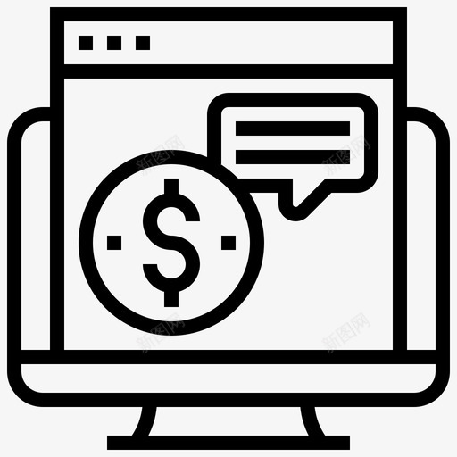 财务顾问金融技术直线型图标svg_新图网 https://ixintu.com 技术 直线 线型 财务顾问 金融