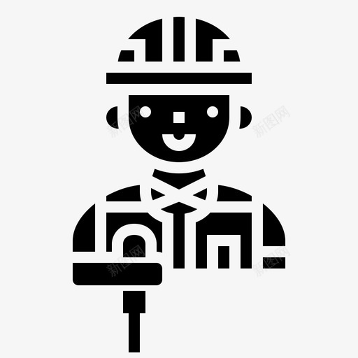 螺丝刀建筑工人2字形图标svg_新图网 https://ixintu.com 字形 工人 建筑 建筑工 螺丝刀