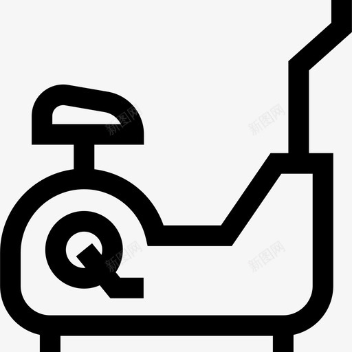 固定自行车健身110直线型图标svg_新图网 https://ixintu.com 健身 固定 直线 线型 自行车