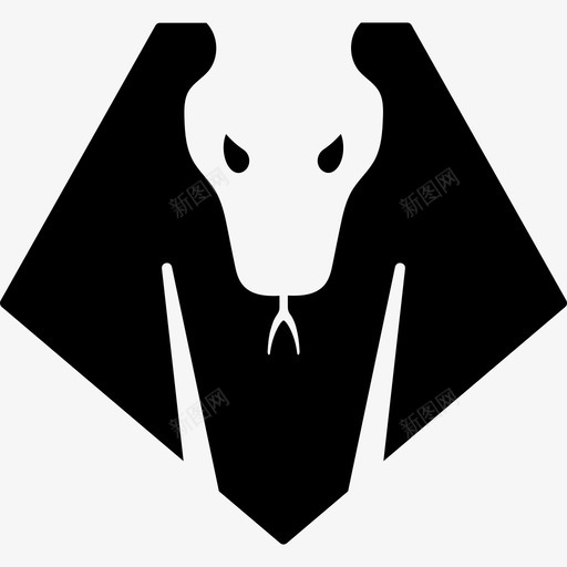 蛇动物眼镜蛇图标svg_新图网 https://ixintu.com 动物 动物园 眼镜蛇