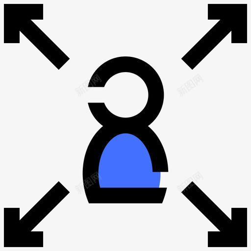 战略搜索引擎优化8蓝色图标svg_新图网 https://ixintu.com 优化 战略 搜索引擎 蓝色