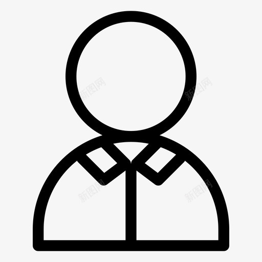 用户帐户头像图标svg_新图网 https://ixintu.com 图标 头像 媒体 帐户 用户 界面 设置 配置文件