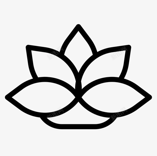 开花沉睡5直线型图标svg_新图网 https://ixintu.com 开花 沉睡 直线 线型