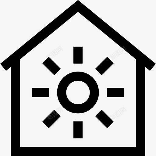 热智能家居71线性图标svg_新图网 https://ixintu.com 智能家居 线性