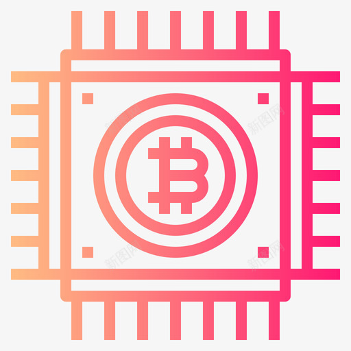 Cpu比特币119梯度图标svg_新图网 https://ixintu.com Cpu 梯度 比特