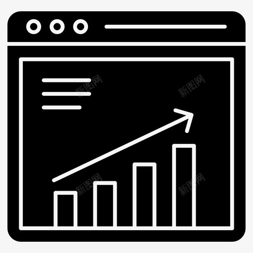 业务增长条形图业务图图标svg_新图网 https://ixintu.com 业务 优化 图标 增长 字形 搜索引擎 条形图 网络 销售