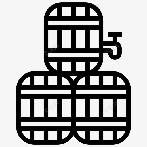 酒桶酒类啤酒图标svg_新图网 https://ixintu.com 啤酒 西部 运输 送货 酒桶 酒类 野生 食品 餐厅