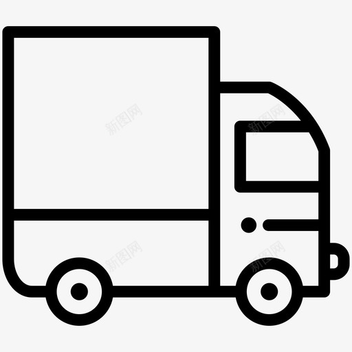 卡车商业送货图标svg_新图网 https://ixintu.com 卡车 商业 电子商务 购物 运输 送货 配送