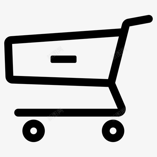 从购物车中删除减号购物图标svg_新图网 https://ixintu.com 减号 删除 手推车 购物 购物车
