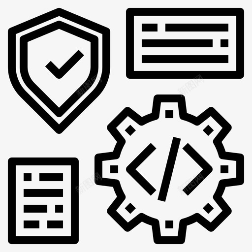 编程编程87线性图标svg_新图网 https://ixintu.com 线性 编程