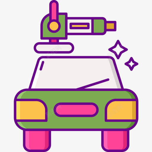 干净洗车3线性颜色图标svg_新图网 https://ixintu.com 干净 洗车 线性 颜色
