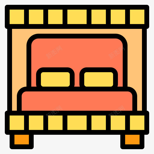 床家用设备11线性颜色图标svg_新图网 https://ixintu.com 家用 线性 设备 颜色