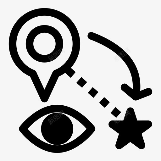 目的地地标旅游图标svg_新图网 https://ixintu.com 地标 度假 旅游 旅行 目的地