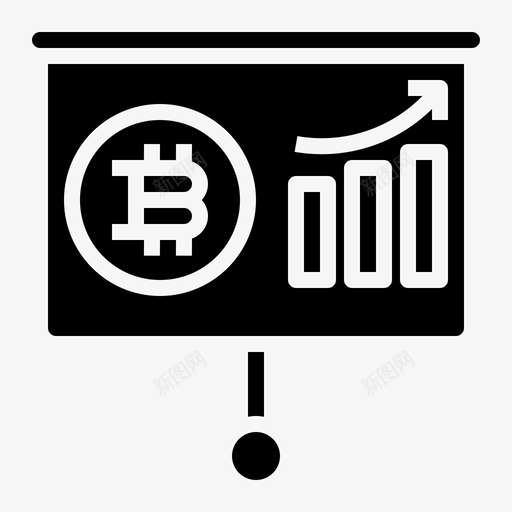 演示文稿比特币138填充图标svg_新图网 https://ixintu.com 填充 文稿 比特 演示