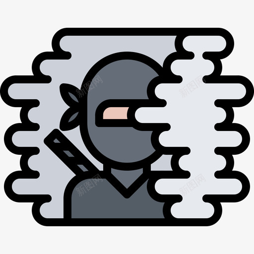忍者武术35颜色图标svg_新图网 https://ixintu.com 忍者 武术 颜色