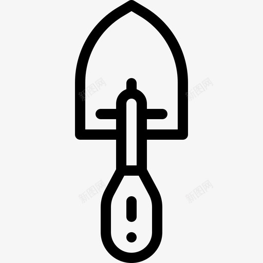 TrowelGardening70线性图标svg_新图网 https://ixintu.com Gardening Trowel 线性