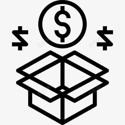 BonusCrowdfunding34线性图标svg_新图网 https://ixintu.com Bonus Crowdfunding 线性
