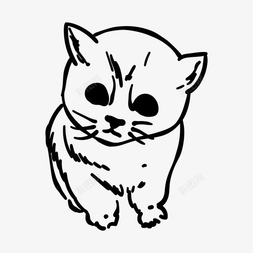 猫动物可爱图标svg_新图网 https://ixintu.com 动物 可爱 哺乳动物 宠物