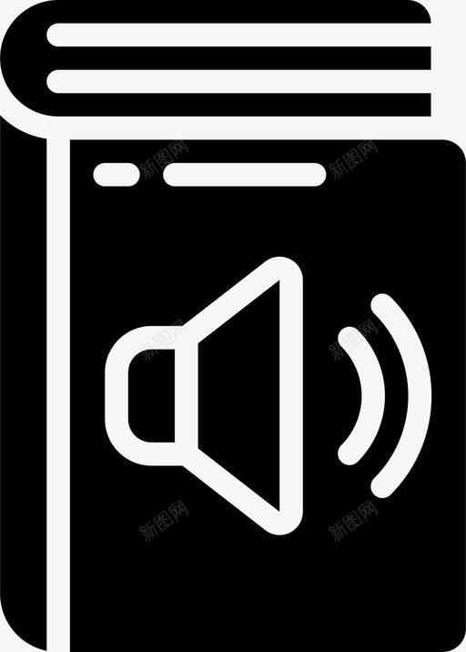 有声读物第12册填充物图标svg_新图网 https://ixintu.com 12册 填充 有声 读物