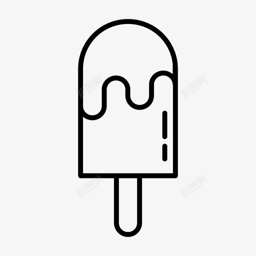冰棒巧克力奶油图标svg_新图网 https://ixintu.com 冰棒 奶油 巧克力 调味品